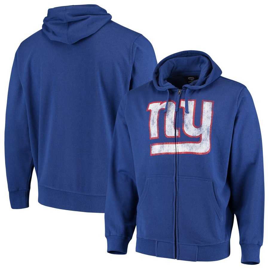 Men's New York Giants G III Sports by Carl Banks Primary Logo Full Zip Hoodie Royal,We sell and wholesale Men's New York Giants G III Sports by Carl Banks Primary Logo Full Zip Hoodie Royal on line form chian!